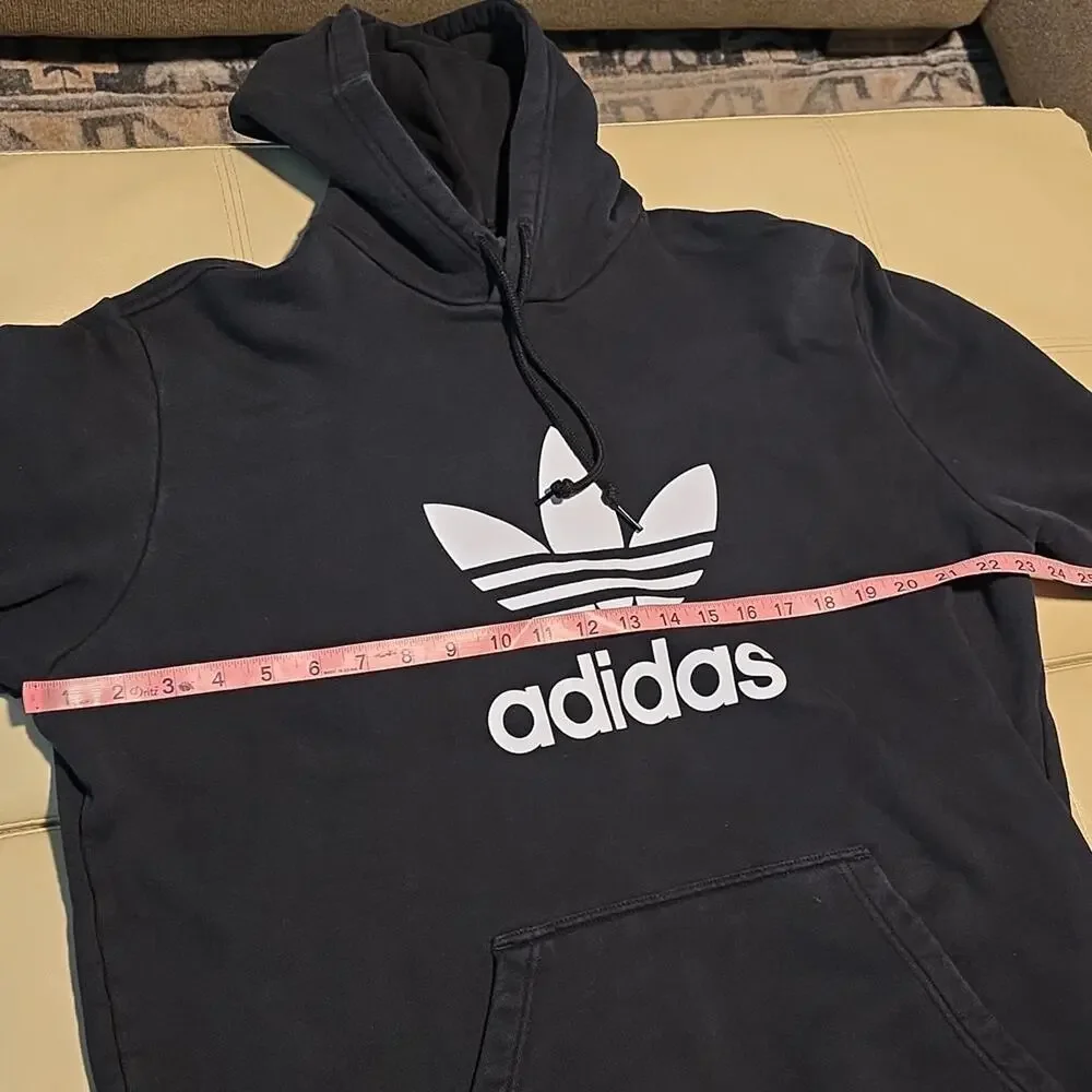 Adidas Originals Adicolor Classics Trefoil Hoodie Black White Mens Size XL